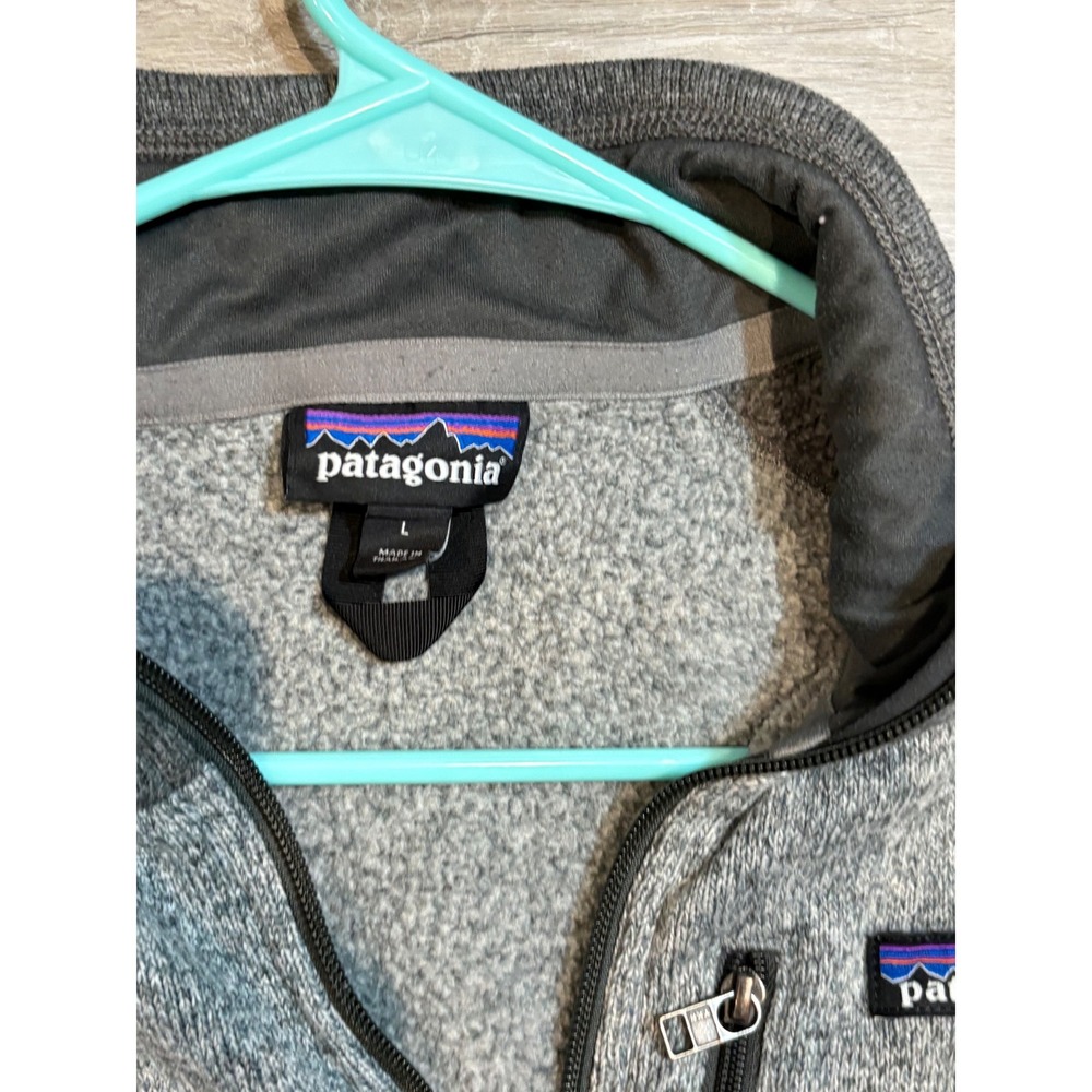 Patagonia Better Sweater 1/4 Zip Fleece Mens Large Grey Pullover 25523 FA19 - Picture 4 of 8